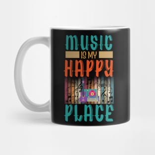 Music Is My Happy Place Mug